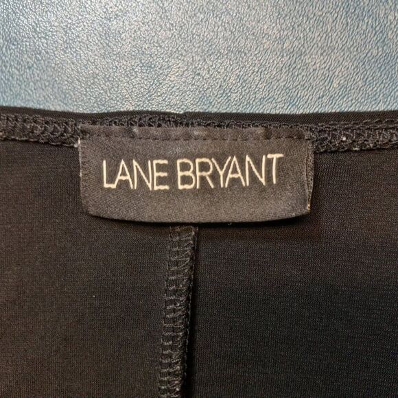 Lane Bryant Black Faux Wrap Dress Cottagecore Grandmacore Granny Chic - Picture 2 of 7